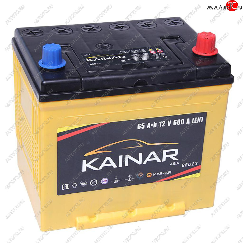 8 649 р. Аккумулятор KAINAR Asia 65Ач обратная полярность KAINAR 6ст65(0) 75d23l(88d23l)  с доставкой в г. Кемерово