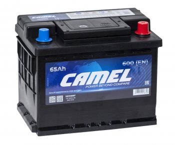 8 199 р. Аккумулятор CAMEL 65Ач обратная полярность CAMEL 6ст65(0) l2  с доставкой в г. Кемерово. Увеличить фотографию 1