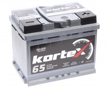 11 899 р. Аккумулятор KORTEX SILVER Dynamic 65Ач обратная полярность KORTEX 6ст65(0) smf565400  с доставкой в г. Кемерово. Увеличить фотографию 1