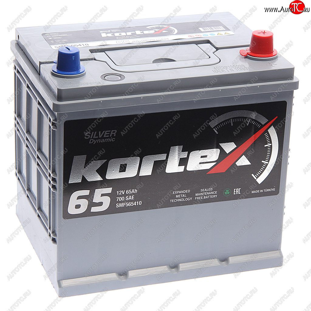 11 699 р. Аккумулятор KORTEX SILVER Dynamic ASIA 65Ач обратная полярность KORTEX 6ст65(0) smf565410 (d23)  с доставкой в г. Кемерово