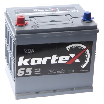 11 649 р. Аккумулятор KORTEX SILVER Dynamic ASIA 65Ач KORTEX 6ст65(1) smf565411 (d23)  с доставкой в г. Кемерово. Увеличить фотографию 1