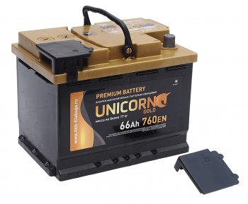 10 399 р. Аккумулятор UNICORN Gold 66Ач обратная полярность UNICORN 6ст66(0)  с доставкой в г. Кемерово. Увеличить фотографию 2