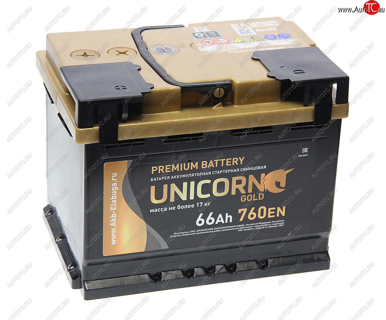 10 399 р. Аккумулятор UNICORN Gold 66Ач UNICORN 6ст66(1)  с доставкой в г. Кемерово