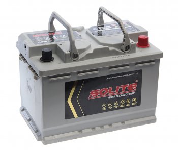 25 599 р. Аккумулятор SOLITE AGM 70Ач обратная полярность SOLITE 6ст70(0) agm70l  с доставкой в г. Кемерово. Увеличить фотографию 2