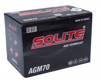 25 599 р. Аккумулятор SOLITE AGM 70Ач обратная полярность SOLITE 6ст70(0) agm70l  с доставкой в г. Кемерово. Увеличить фотографию 4