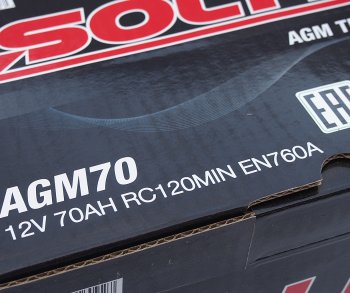25 599 р. Аккумулятор SOLITE AGM 70Ач обратная полярность SOLITE 6ст70(0) agm70l  с доставкой в г. Кемерово. Увеличить фотографию 5