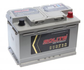 25 599 р. Аккумулятор SOLITE AGM 70Ач обратная полярность SOLITE 6ст70(0) agm70l  с доставкой в г. Кемерово. Увеличить фотографию 1