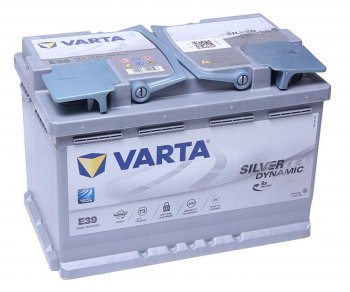 28 799 р. Аккумулятор VARTA Silver Dynamic AGM 70Ач обратная полярность VARTA 6ст70(0) e39 (a7)  с доставкой в г. Кемерово. Увеличить фотографию 1
