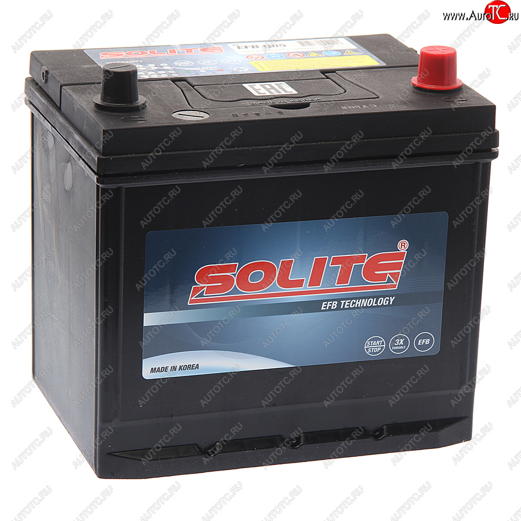 15 599 р. Аккумулятор SOLITE EFB Asia 70Ач обратная полярность SOLITE 6ст70(0) q85l  с доставкой в г. Кемерово