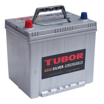 11 199 р. Аккумулятор TUBOR Asia Silver 70Ач TUBOR 6ст70(1) d23r  с доставкой в г. Кемерово. Увеличить фотографию 1