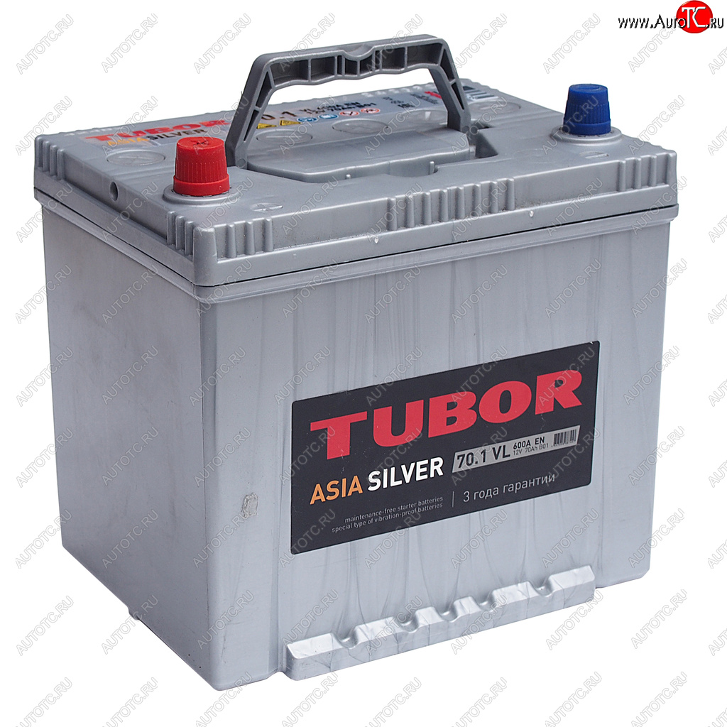 11 199 р. Аккумулятор TUBOR Asia Silver 70Ач TUBOR 6ст70(1) d23r  с доставкой в г. Кемерово