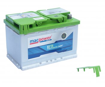 15 599 р. Аккумулятор MACPOWER EFB 72Ач обратная полярность MACPOWER 6ст72(0) smf54523  с доставкой в г. Кемерово. Увеличить фотографию 2