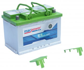 15 599 р. Аккумулятор MACPOWER EFB 72Ач обратная полярность MACPOWER 6ст72(0) smf54523  с доставкой в г. Кемерово. Увеличить фотографию 3