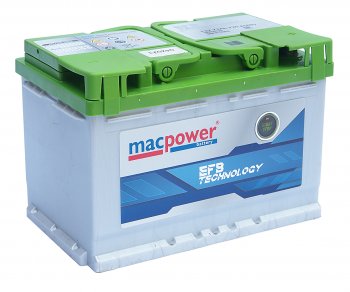 15 599 р. Аккумулятор MACPOWER EFB 72Ач обратная полярность MACPOWER 6ст72(0) smf54523  с доставкой в г. Кемерово. Увеличить фотографию 1