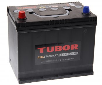 11 249 р. Аккумулятор TUBOR Asia Standart 72Ач TUBOR 6ст72(1) d26r  с доставкой в г. Кемерово. Увеличить фотографию 1
