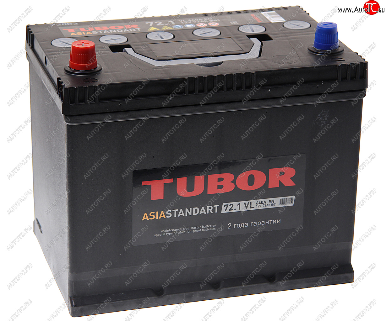 11 249 р. Аккумулятор TUBOR Asia Standart 72Ач TUBOR 6ст72(1) d26r  с доставкой в г. Кемерово