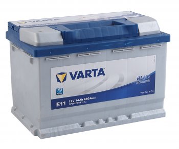 16 749 р. Аккумулятор VARTA Blue Dynamic 74Ач обратная полярность VARTA 6ст74(0) е11  с доставкой в г. Кемерово. Увеличить фотографию 1