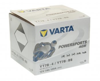 5 249 р. Аккумулятор VARTA MOTO AGM 7Ач VARTA 6ст7 507 901 012 (yt7b-4(bs))  с доставкой в г. Кемерово. Увеличить фотографию 2