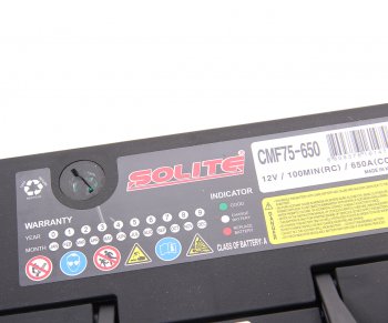 13 999 р. Аккумулятор SOLITE 75Ач боковые клеммы SOLITE 6ст75(1) cmf 75-650  с доставкой в г. Кемерово. Увеличить фотографию 2