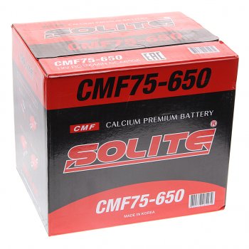 13 999 р. Аккумулятор SOLITE 75Ач боковые клеммы SOLITE 6ст75(1) cmf 75-650  с доставкой в г. Кемерово. Увеличить фотографию 3