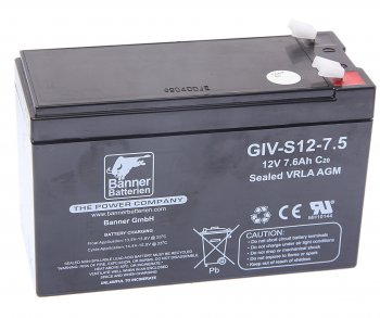 3 199 р. Аккумулятор BANNER GIV-S 7.5А/ч BANNER 6ст7,5 giv-s 12-7,5 BANNER 6ст7,5 giv-s 12-7,5  с доставкой в г. Кемерово. Увеличить фотографию 1