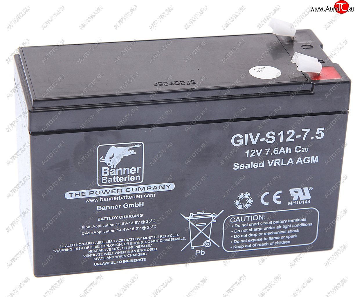 3 199 р. Аккумулятор BANNER GIV-S 7.5А/ч BANNER 6ст7,5 giv-s 12-7,5 BANNER 6ст7,5 giv-s 12-7,5  с доставкой в г. Кемерово