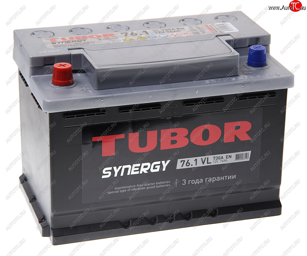 12 399 р. Аккумулятор TUBOR Synergy 76Ач TUBOR 6ст76(1)  с доставкой в г. Кемерово