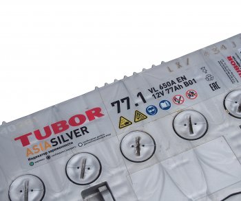 12 349 р. Аккумулятор TUBOR Asia Silver 77Ач TUBOR 6ст77(1) d26r  с доставкой в г. Кемерово. Увеличить фотографию 3