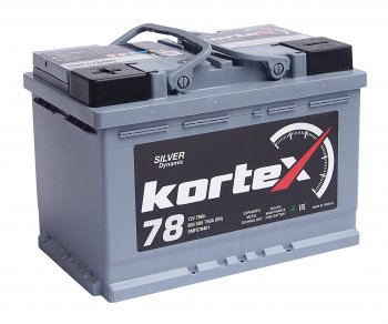 13 249 р. Аккумулятор KORTEX SILVER Dynamic 78Ач KORTEX 6ст78(1) smf578401  с доставкой в г. Кемерово. Увеличить фотографию 1