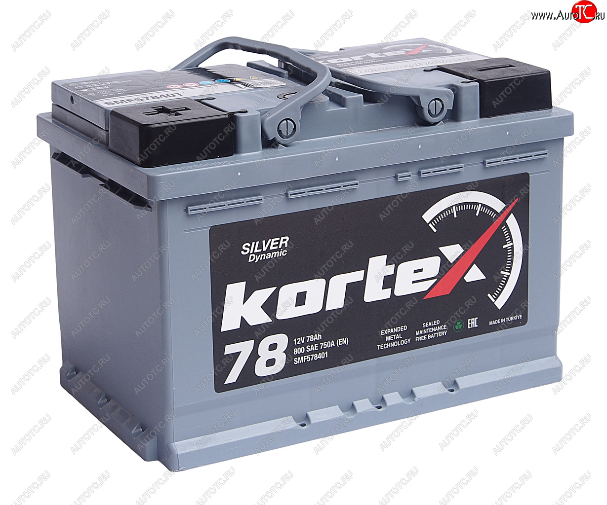 13 249 р. Аккумулятор KORTEX SILVER Dynamic 78Ач KORTEX 6ст78(1) smf578401  с доставкой в г. Кемерово