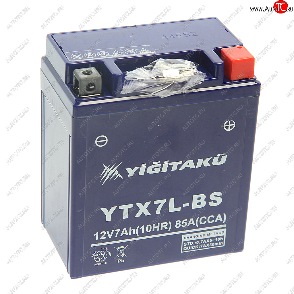 2 399 р. Аккумулятор YIGITAKU MOTO GEL 7А/ч MACPOWER 6ст7 ytx7l-bs(mf) MACPOWER 6ст7 ytx7l-bs(mf)  с доставкой в г. Кемерово