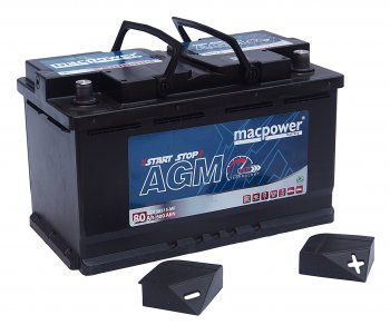 25 999 р. Аккумулятор MACPOWER AGM 80Ач обратная полярность MACPOWER 6ст80(0) 80agm58515  с доставкой в г. Кемерово. Увеличить фотографию 3