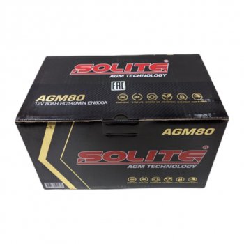 27 999 р. Аккумулятор SOLITE AGM 80Ач обратная полярность SOLITE 6ст80(0) agm80l  с доставкой в г. Кемерово. Увеличить фотографию 5