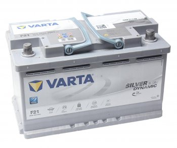 31 999 р. Аккумулятор VARTA Silver Dynamic AGM 80Ач обратная полярность VARTA 6ст80(0) f21 (a6)  с доставкой в г. Кемерово. Увеличить фотографию 1
