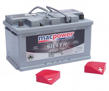 13 999 р. Аккумулятор MACPOWER 80Ач обратная полярность,низкий MACPOWER 6ст80(0) smf58827(58043)  с доставкой в г. Кемерово. Увеличить фотографию 3