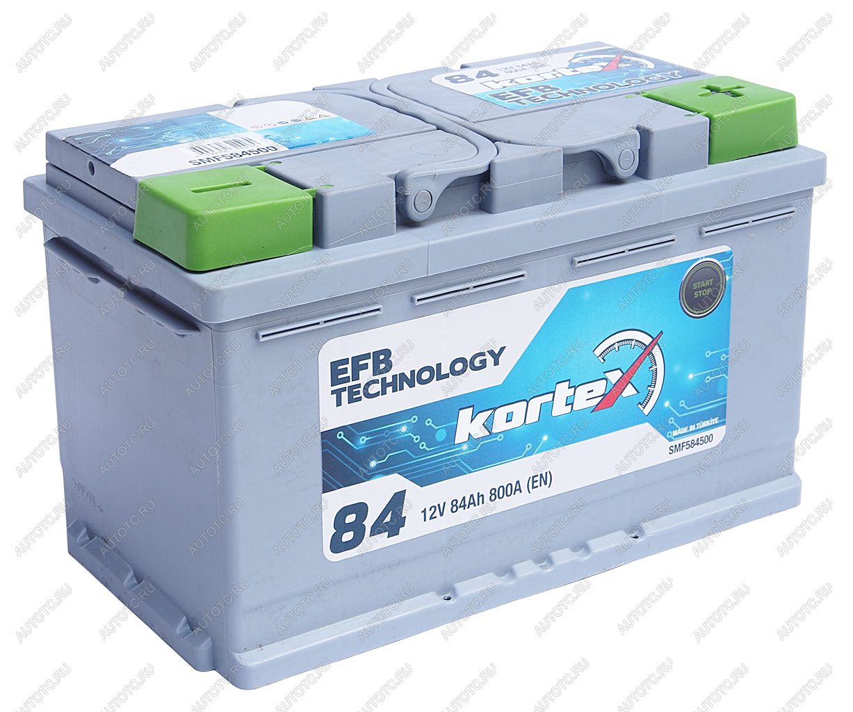 17 999 р. Аккумулятор KORTEX EFB 84Ач обратная полярность KORTEX 6ст84(0) smf584500  с доставкой в г. Кемерово