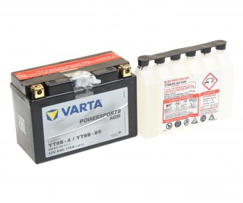 5 249 р. Аккумулятор VARTA MOTO AGM 8Ач VARTA 6ст8 509 902 008 (yt9b-4(bs))  с доставкой в г. Кемерово. Увеличить фотографию 1