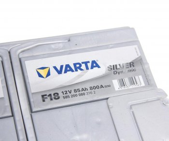 19 349 р. Аккумулятор VARTA Silver Dynamic 85Ач обратная полярность, низкий VARTA 6ст85(0) f18  с доставкой в г. Кемерово. Увеличить фотографию 2