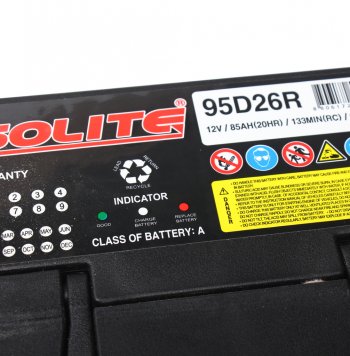 13 599 р. Аккумулятор SOLITE 85Ач SOLITE 6ст85(1) 95d26r  с доставкой в г. Кемерово. Увеличить фотографию 2