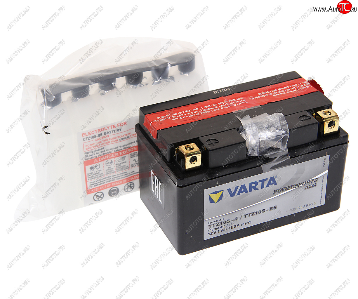 6 949 р. Аккумулятор VARTA MOTO AGM 8Ач VARTA 6ст8 ttz10s-4(bs)  с доставкой в г. Кемерово