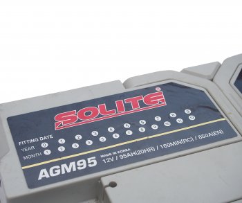 30 899 р. Аккумулятор SOLITE AGM 95Ач обратная полярность SOLITE 6ст95(0) agm95l  с доставкой в г. Кемерово. Увеличить фотографию 4
