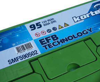 18 599 р. Аккумулятор KORTEX EFB ASIA 95Ач KORTEX 6ст95(1) smf590502 (d31)  с доставкой в г. Кемерово. Увеличить фотографию 3