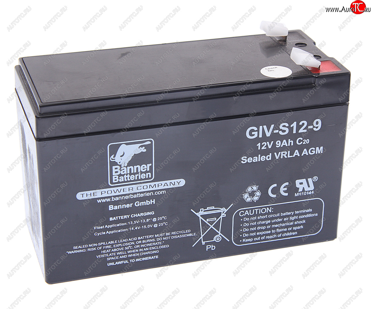 3 099 р. Аккумулятор BANNER GIV-S 9А/ч BANNER 6ст9 giv-s 12-9 BANNER 6ст9 giv-s 12-9  с доставкой в г. Кемерово
