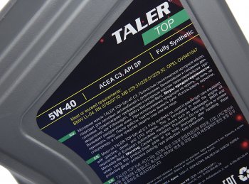 3 879 р. Масло моторное TOP C3 5W40 синт.4л TALER TALER 700418  с доставкой в г. Кемерово. Увеличить фотографию 2