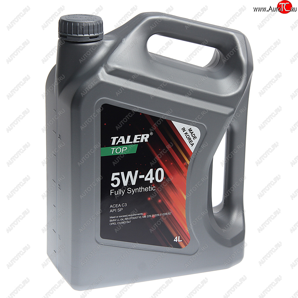 3 879 р. Масло моторное TOP C3 5W40 синт.4л TALER TALER 700418  с доставкой в г. Кемерово