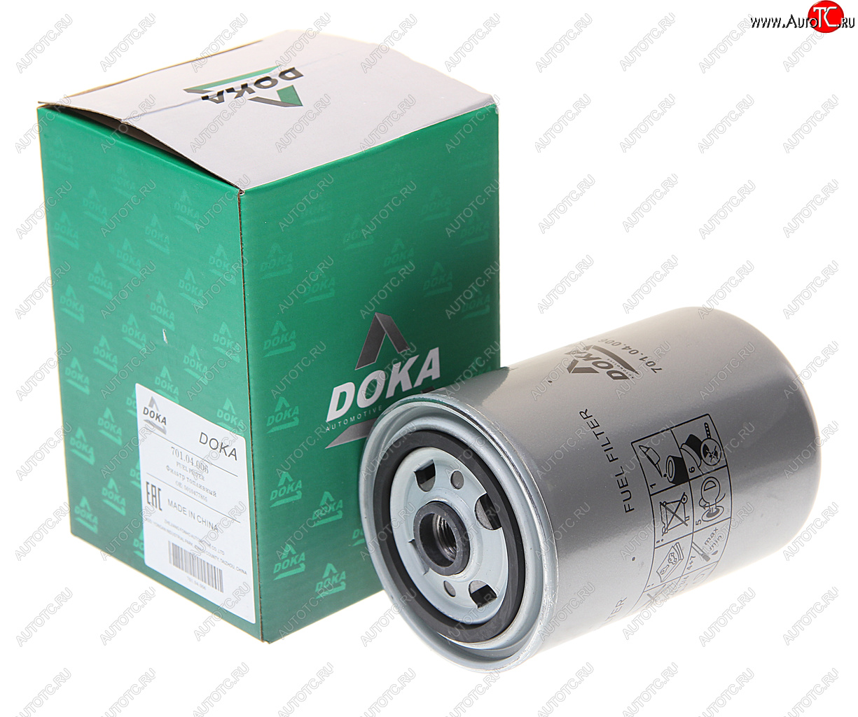 569 р. Фильтр топливный RENAULT Premium,Midlum,Kerax,ЯМЗ (дв.E-TECH ЕВРО-3) (00-) DOKA DOKA 701.04.006  с доставкой в г. Кемерово