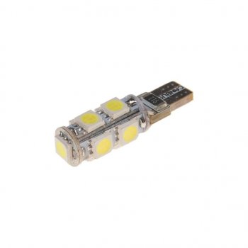 126 р. Лампа светодиодная 24V W5W T10 W2.1x9.5d 6000K 9 LED с обманкой CANbus MEGAPOWER MEGAPOWER-AUTOMOTIVE 70215w-24  с доставкой в г. Кемерово. Увеличить фотографию 1