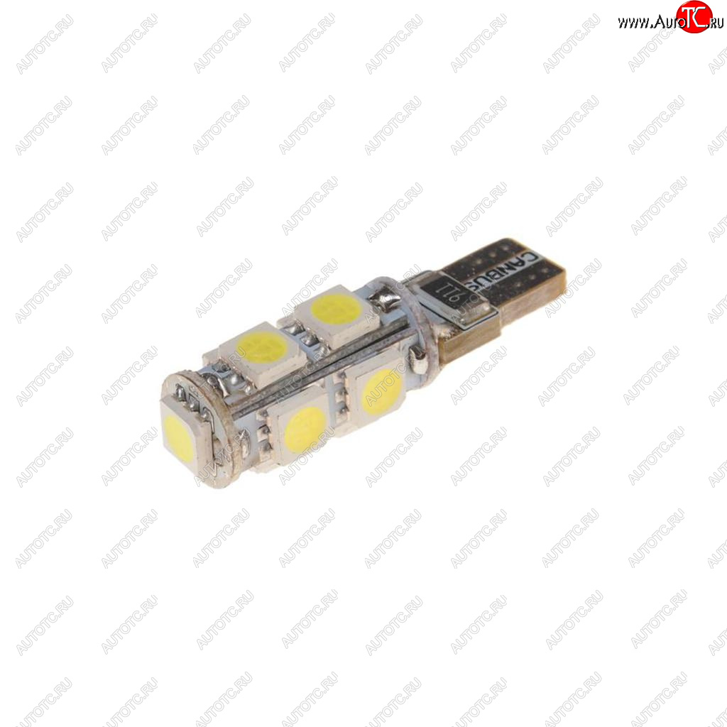 126 р. Лампа светодиодная 24V W5W T10 W2.1x9.5d 6000K 9 LED с обманкой CANbus MEGAPOWER MEGAPOWER-AUTOMOTIVE 70215w-24  с доставкой в г. Кемерово