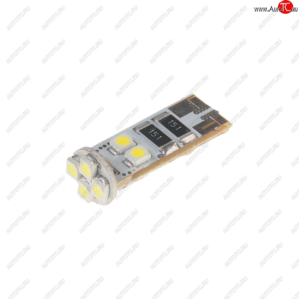 150 р. Лампа светодиодная 12V W5W T10 W2.1x9.5d 6000K 8 LED с обманкой CANbus MEGAPOWER MEGAPOWER-AUTOMOTIVE 70222w  с доставкой в г. Кемерово