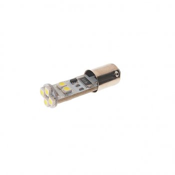 167 р. Лампа светодиодная 24V T4W BA9s 6000K 8 светодиодов с обманкой CANbus MEGAPOWER MEGAPOWER-AUTOMOTIVE 70223w-24  с доставкой в г. Кемерово. Увеличить фотографию 2